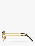 Ray-Ban New Caravan square polarised sunglasses Legend Gold Brown - British product
