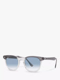Ray-Ban Hawkeye sunglasses square frame grey blue 52mm, imported from the UK
