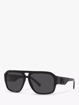 John Lewis Dolce & Gabbana DG4403 Men's Aviator Sunglasses Black/Grey- Buy online at McGrocer