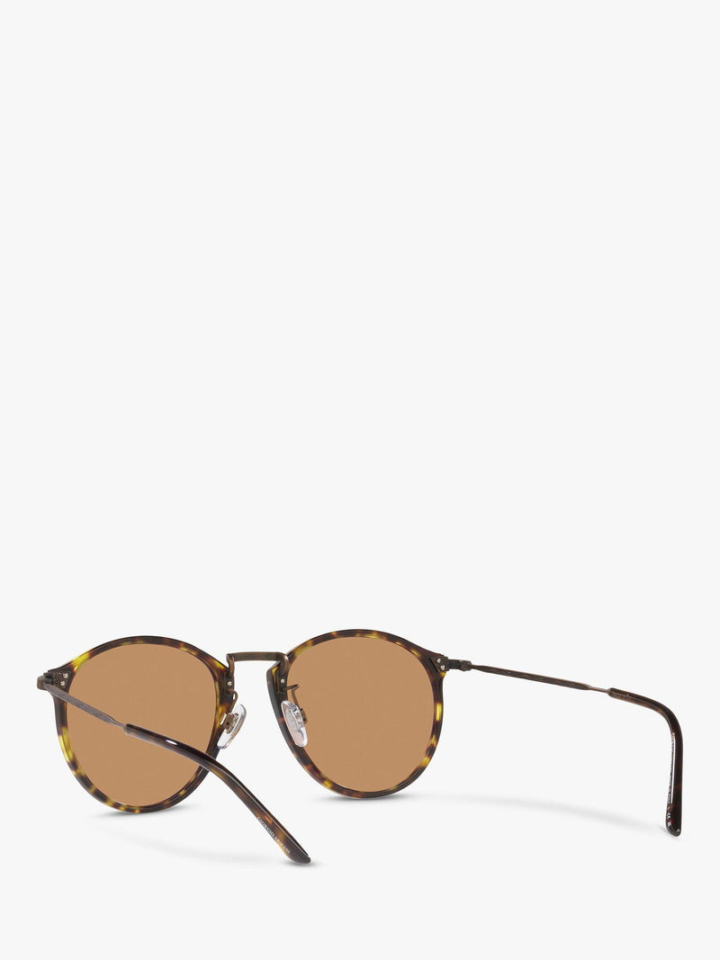 Giorgio Armani oval sunglasses in tortoise brown, imported from the UK