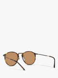 Giorgio Armani oval sunglasses in tortoise brown, imported from the UK