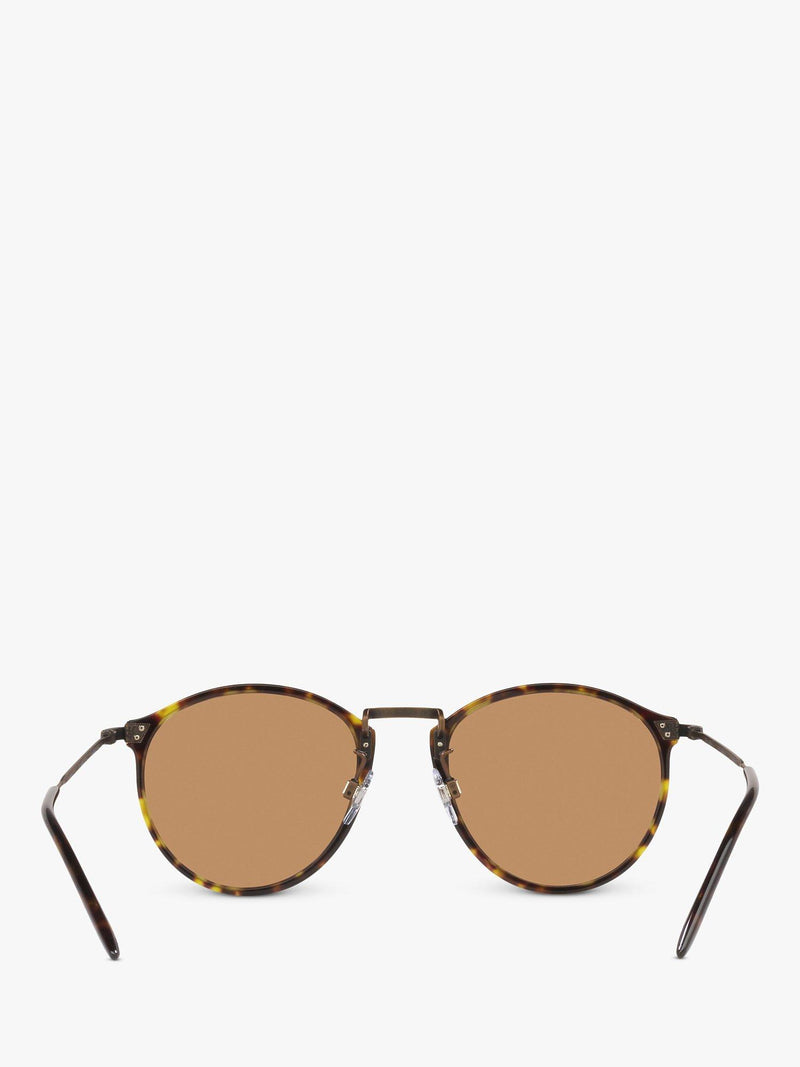 Giorgio Armani oval sunglasses in tortoise brown, imported from the UK