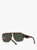 Dolce & Gabbana polarised aviator sunglasses red Havana frame (British brand)