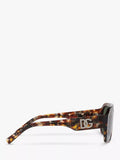 Dolce & Gabbana polarised aviator sunglasses red Havana frame (British brand)