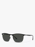 Ray-Ban RB3594 polarised sunglasses matte black, UK version