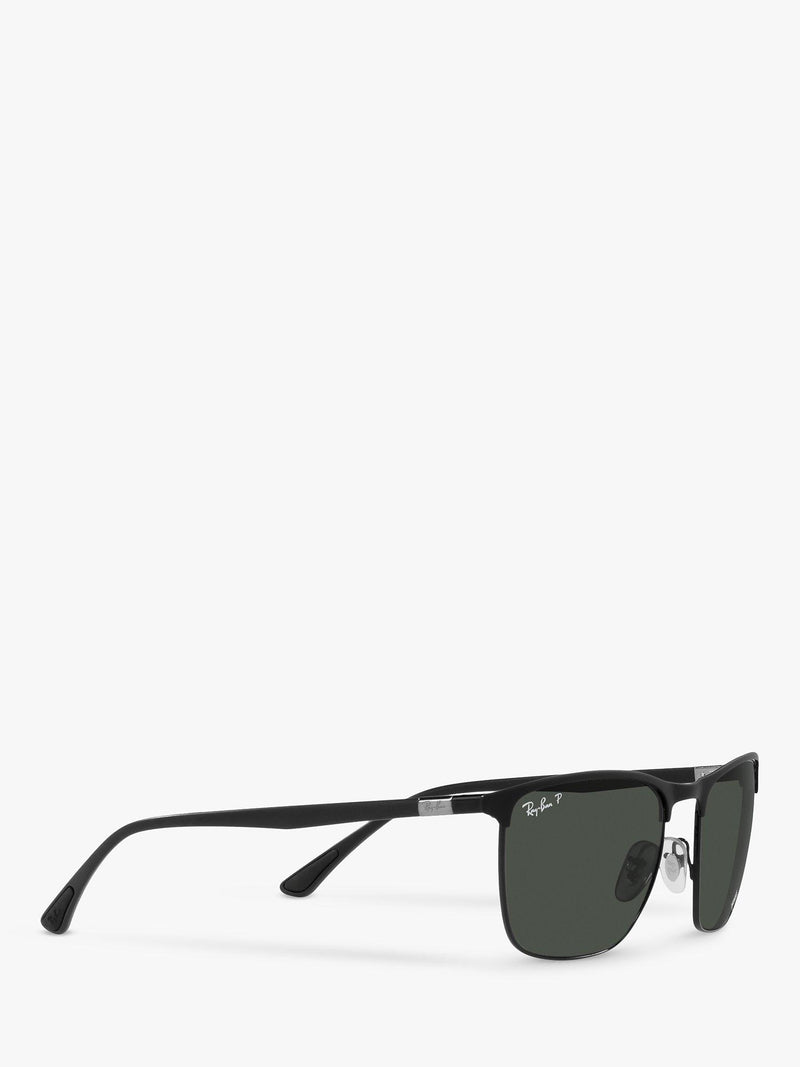 Ray-Ban RB3594 polarised sunglasses matte black, UK version