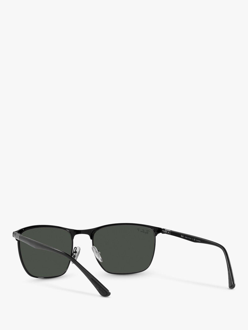 Ray-Ban RB3594 polarised sunglasses matte black, UK version