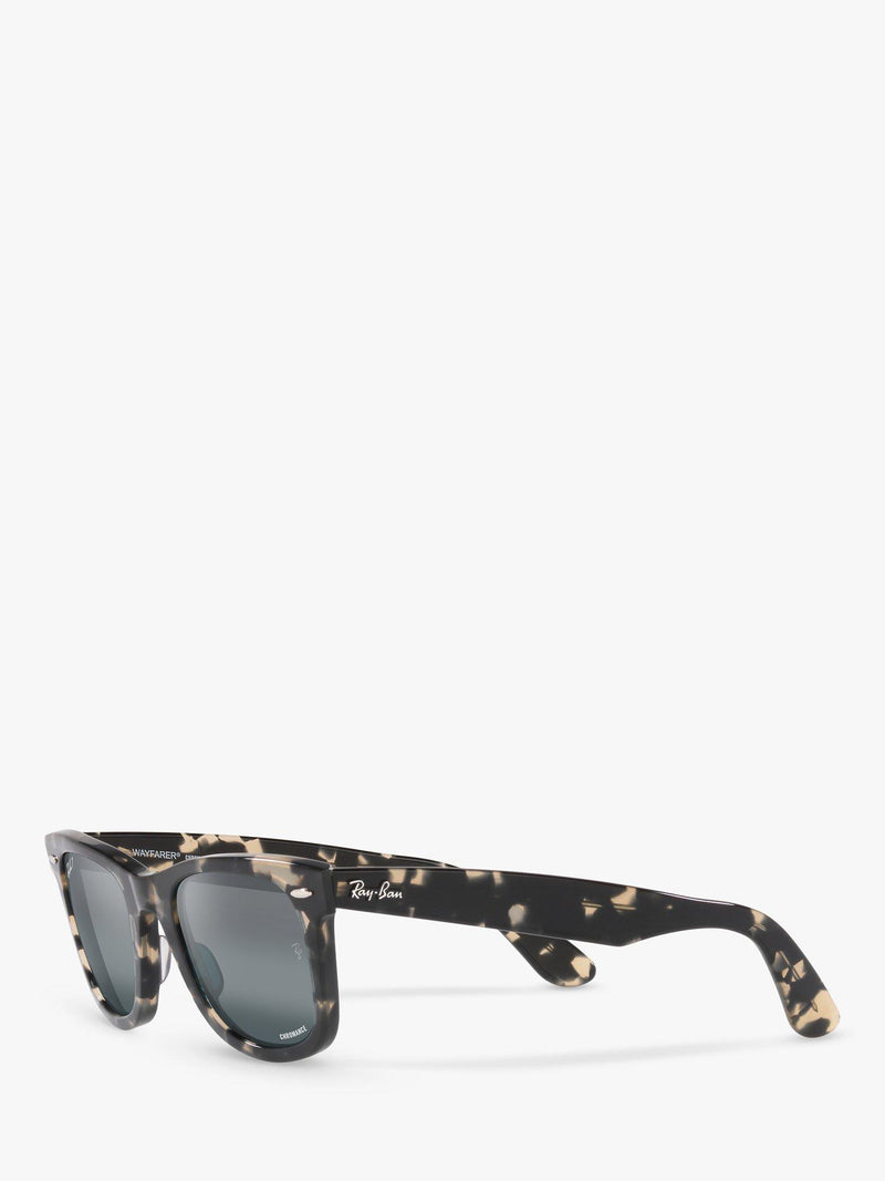 Ray-Ban Wayfarer polarised sunglasses grey Havana blue 50mm (British brand)