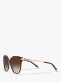 Tiffany & Co oval sunglasses brown gradient Havana - British product