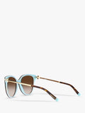 Tiffany & Co oval sunglasses brown gradient Havana - British product