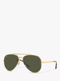 Ray-Ban aviator sunglasses RB3625 gold green 58mm, UK version
