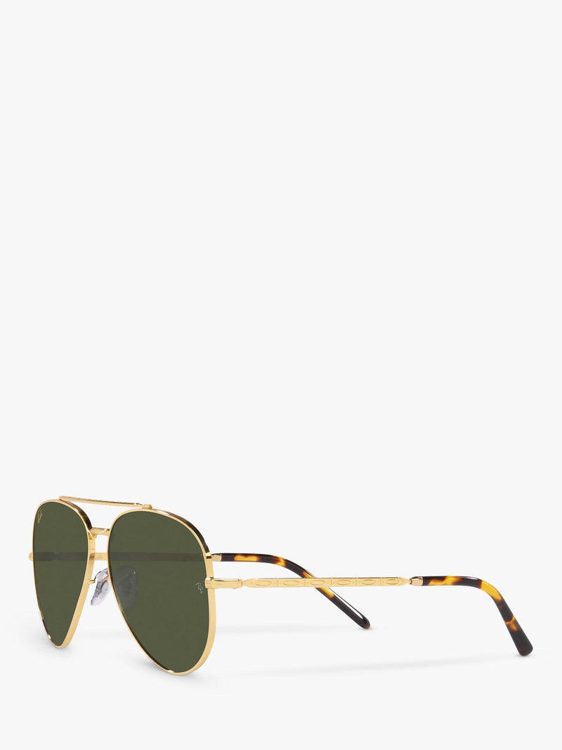 Ray-Ban aviator sunglasses RB3625 gold green 58mm, UK version