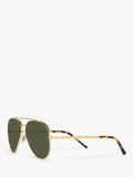 Ray-Ban aviator sunglasses RB3625 gold green 58mm, UK version