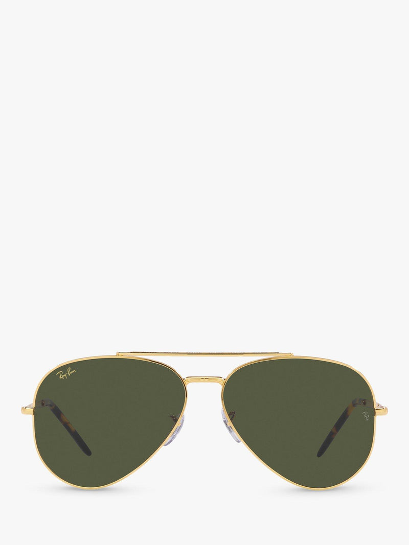 Ray-Ban aviator sunglasses RB3625 gold green 58mm, UK version