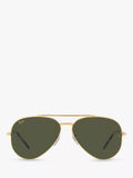 Ray-Ban aviator sunglasses RB3625 gold green 58mm, UK version