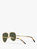 Ray-Ban aviator sunglasses RB3625 gold green 58mm, UK version