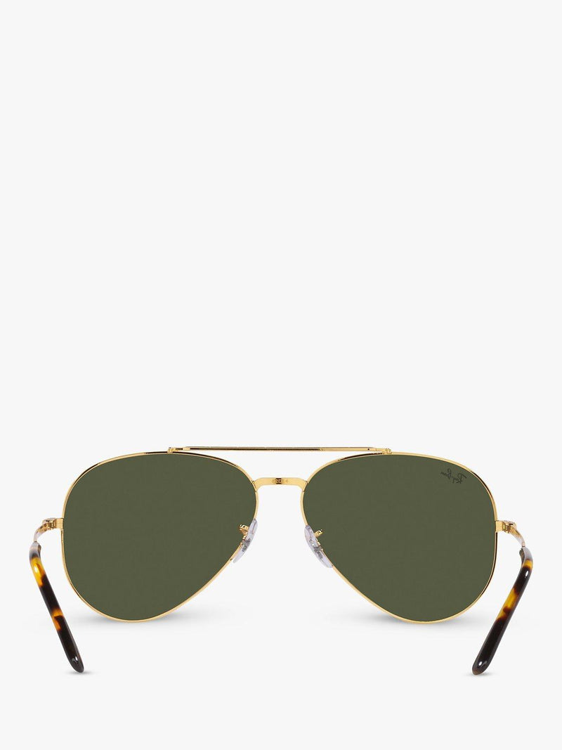 Ray-Ban aviator sunglasses RB3625 gold green 58mm, UK version