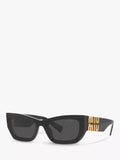 Miu Miu rectangular sunglasses black acetate frame 53mm (British brand)