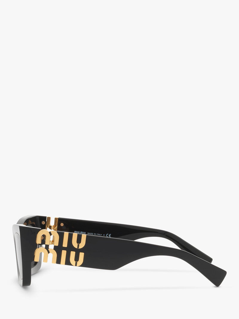 Miu Miu rectangular sunglasses black acetate frame 53mm (British brand)