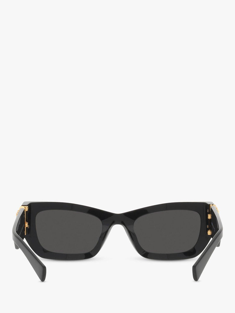 Miu Miu rectangular sunglasses black acetate frame 53mm (British brand)