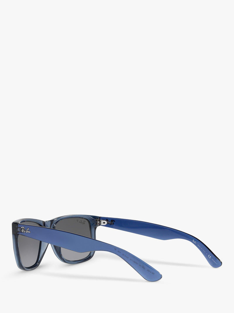 Ray-Ban Justin square sunglasses transparent blue grey gradient (British brand)