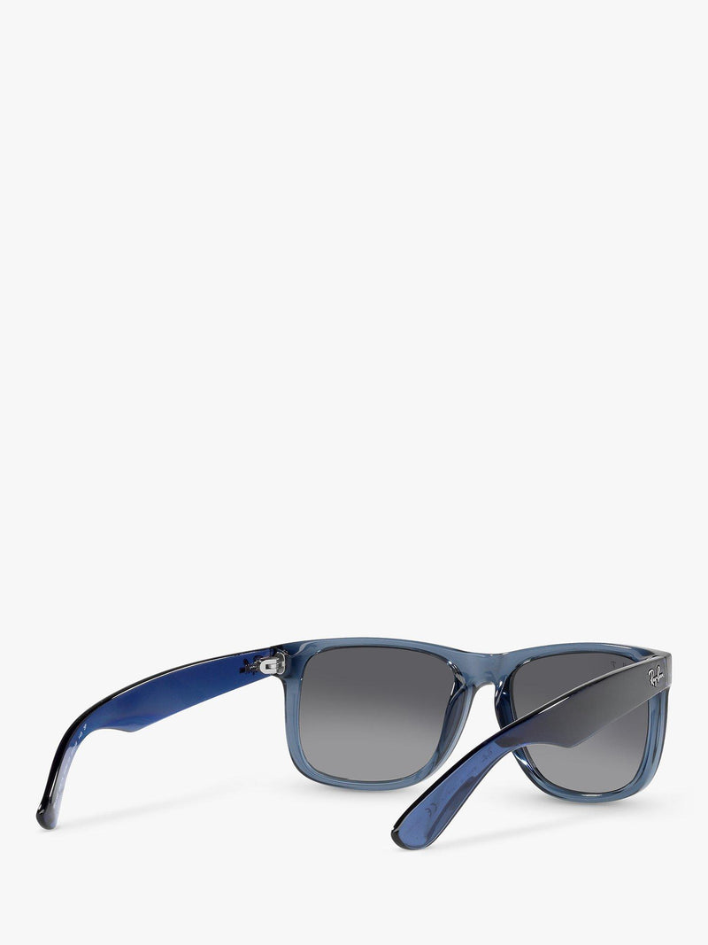 Ray-Ban Justin square sunglasses transparent blue grey gradient (British brand)