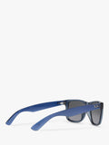 Ray-Ban Justin square sunglasses transparent blue grey gradient (British brand)