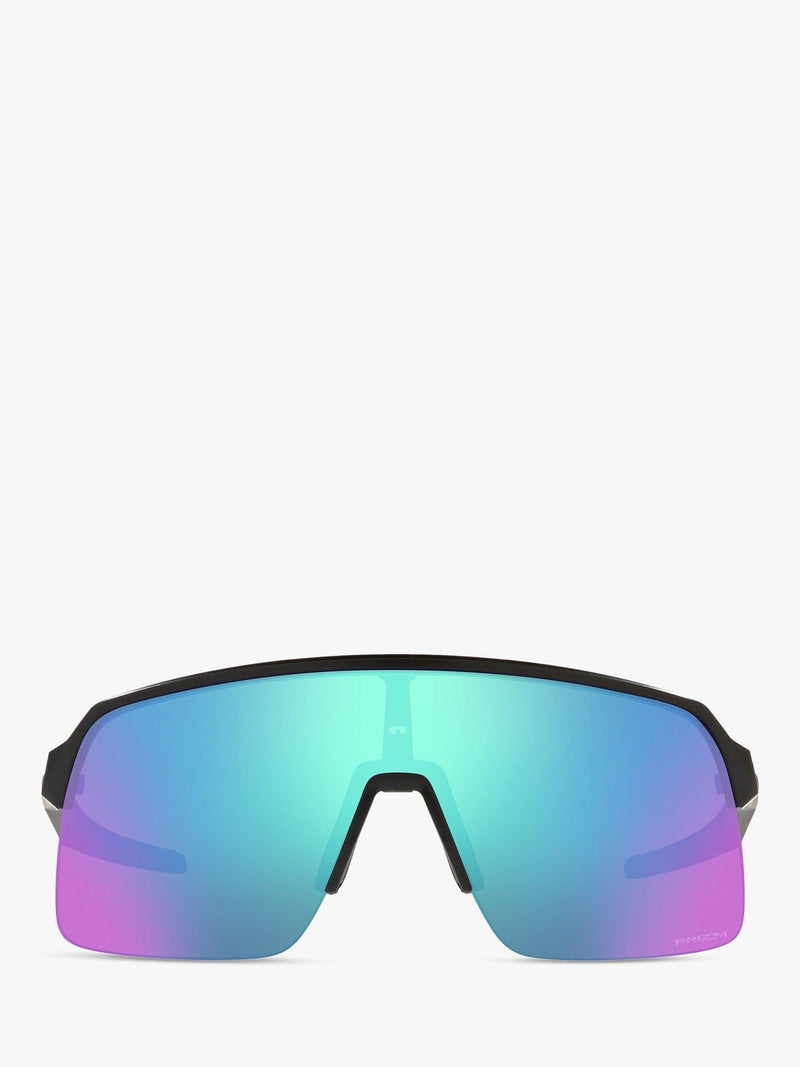 Oakley Sutro Lite rectangular sunglasses matte black mirror blue, imported from the UK