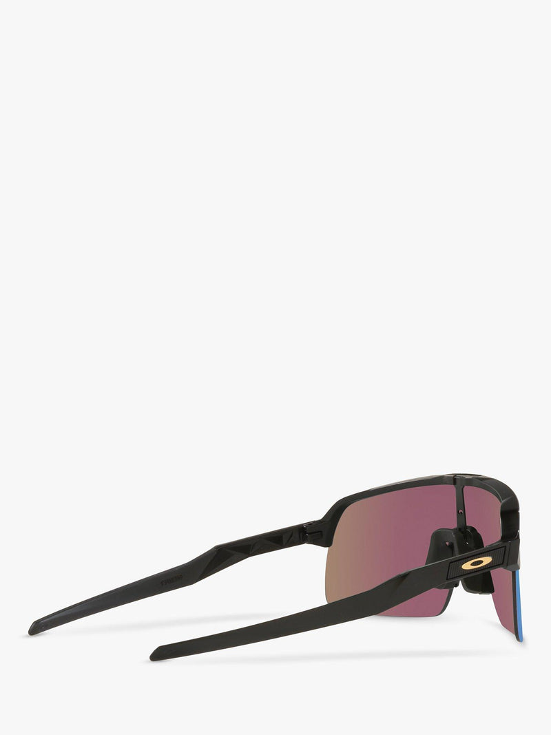 Oakley Sutro Lite rectangular sunglasses matte black mirror blue, imported from the UK