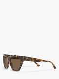 Emporio Armani cat eye sunglasses brown acetate 54mm, imported from the UK