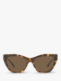 Emporio Armani cat eye sunglasses brown acetate 54mm, imported from the UK