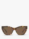 Emporio Armani cat eye sunglasses brown acetate 54mm, imported from the UK