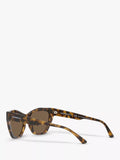 Emporio Armani cat eye sunglasses brown acetate 54mm, imported from the UK