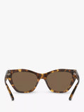 Emporio Armani cat eye sunglasses brown acetate 54mm, imported from the UK