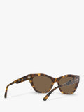 Emporio Armani cat eye sunglasses brown acetate 54mm, imported from the UK