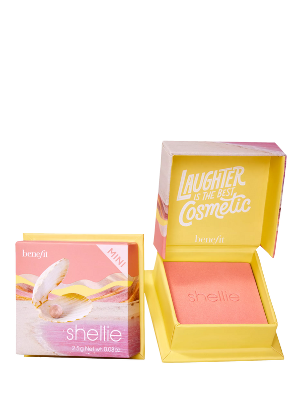 Silky-Soft Powder Blush in Warm Seashell Pink, Mini