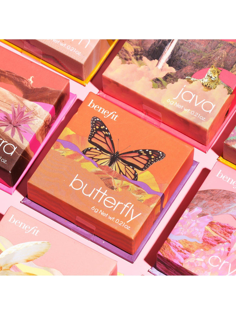 Benefit Butterfly Blusher Golden Orange powder blush - British product