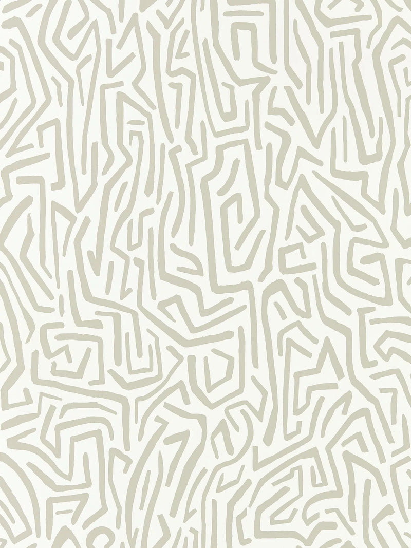 Melodic geo pattern wallpaper for room decor, UK version