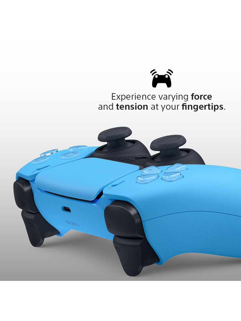 Sony DualSense wireless controller Starlight Blue, imported from the UK