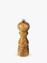 John Lewis Peugeot Paris u'Select Manual Adjustable Olive Wood Salt Mill, 18cm, Natural- Buy online at McGrocer