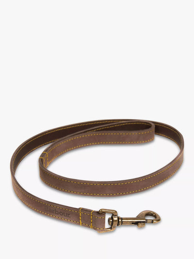 John Lewis Barbour Leather Dog Lead, Mid Brown- Buy online at McGrocer