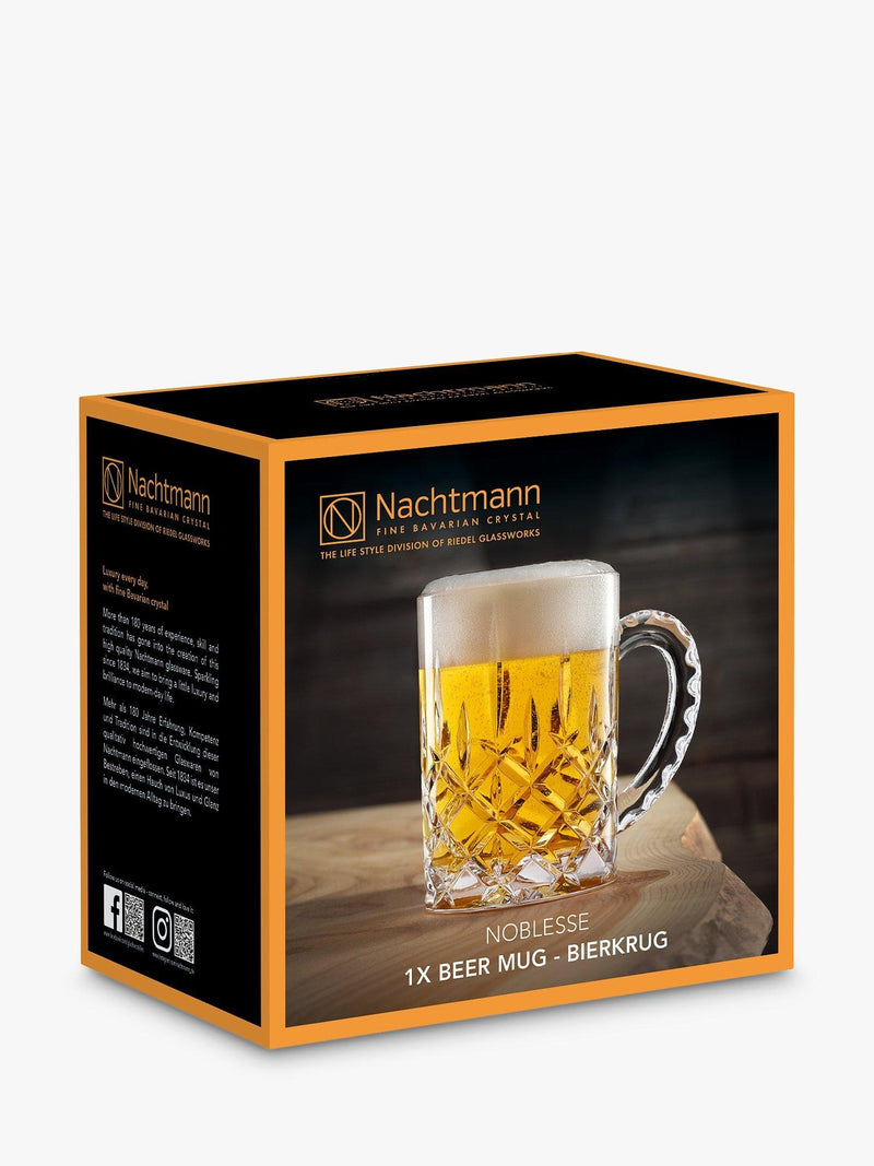 Nachtmann clear beer mug 600ml, imported from the UK