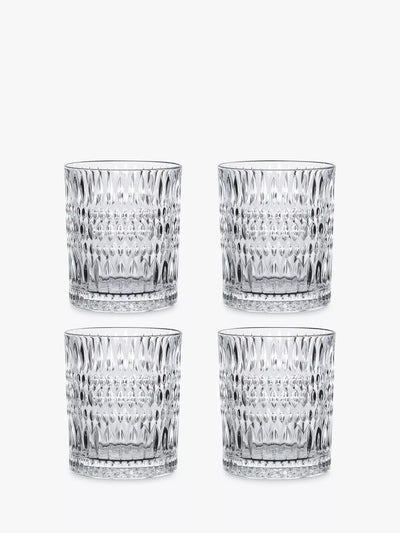 John Lewis Nachtmann Ethno Crystal Glass Tumbler, 294ml, Set of 4- Buy online at McGrocer