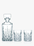 Nachtmann Noblesse whisky decanter and tumbler set 3 piece, imported from the UK