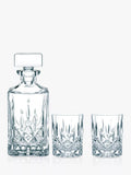 Nachtmann Noblesse whisky decanter and tumbler set 3 piece, imported from the UK