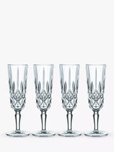 John Lewis Nachtmann Noblesse Crystal Glass Champagne Flutes, Set of 4, 155ml- Buy online at McGrocer