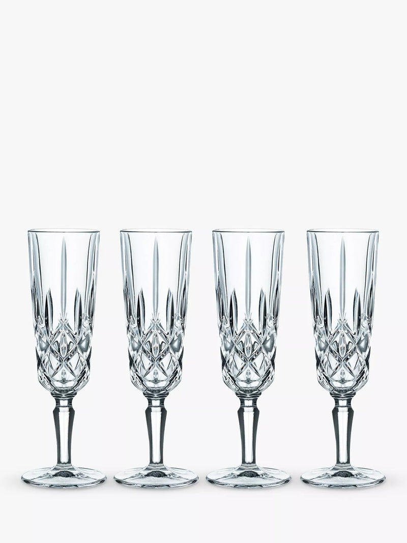 Nachtmann Noblesse crystal champagne flutes set of 4 155ml, imported from the UK