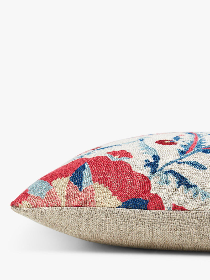 Sanderson Anthos cushion in red 40x60cm - British product