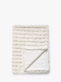 John Lewis wave fur throw with textured faux fur, UK version