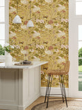 Sanderson Crane & Frog Wallpaper (British brand)